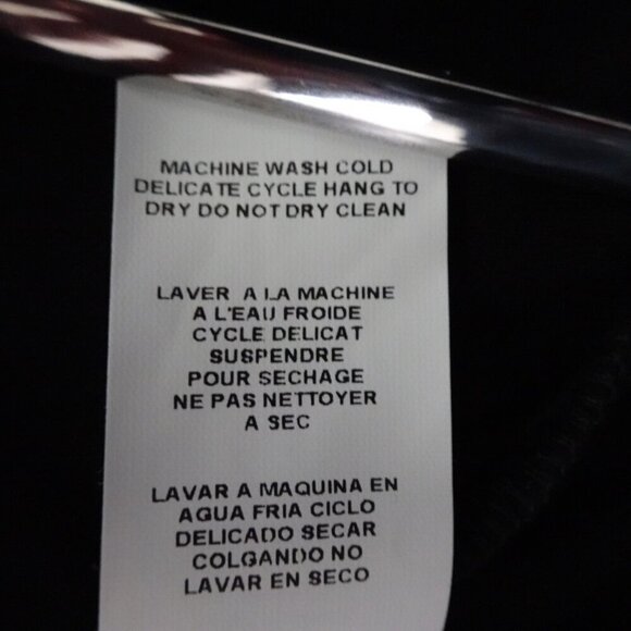 Karen Kane Twist Front Knot Top Women's Plus Size 1X Black Star Print Made USA - Picture 10 of 10